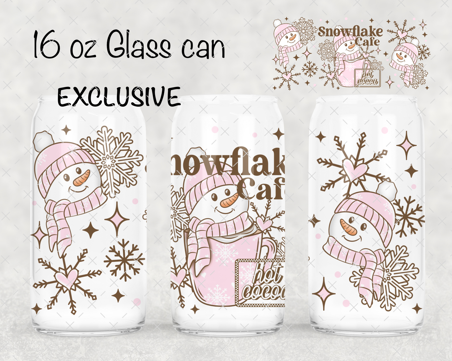 **EXCLUSIVE**Snowflake Cafe UV Cup Wrap