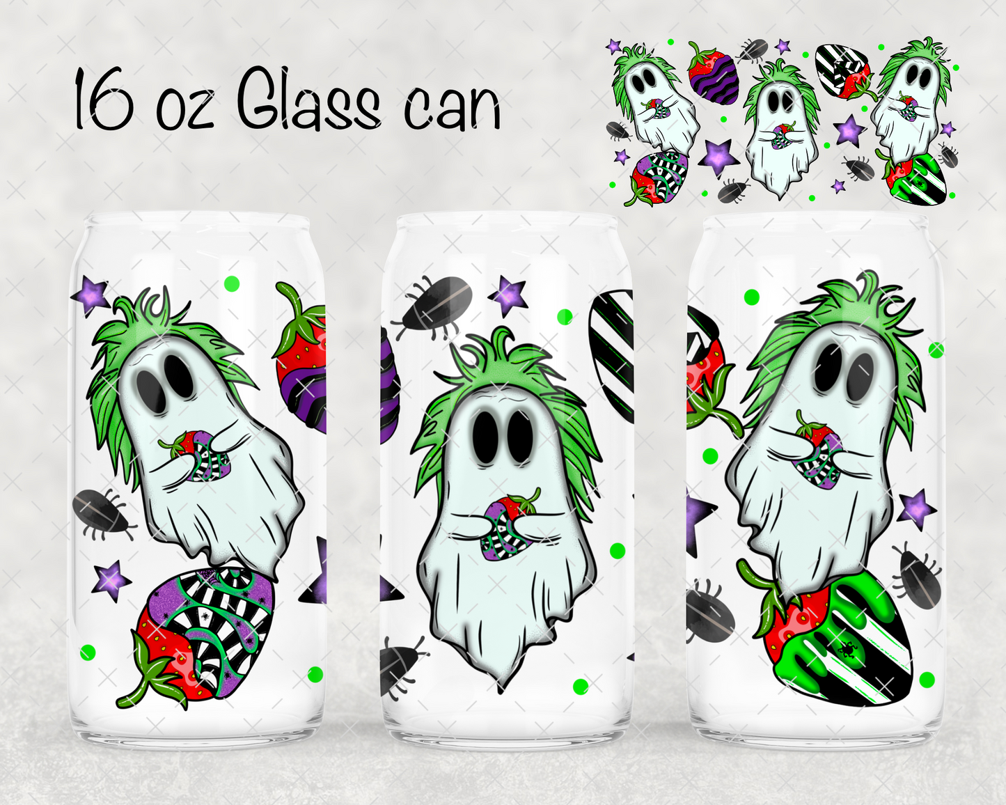 Strawberry Beetle Ghostie UV Cup Wrap