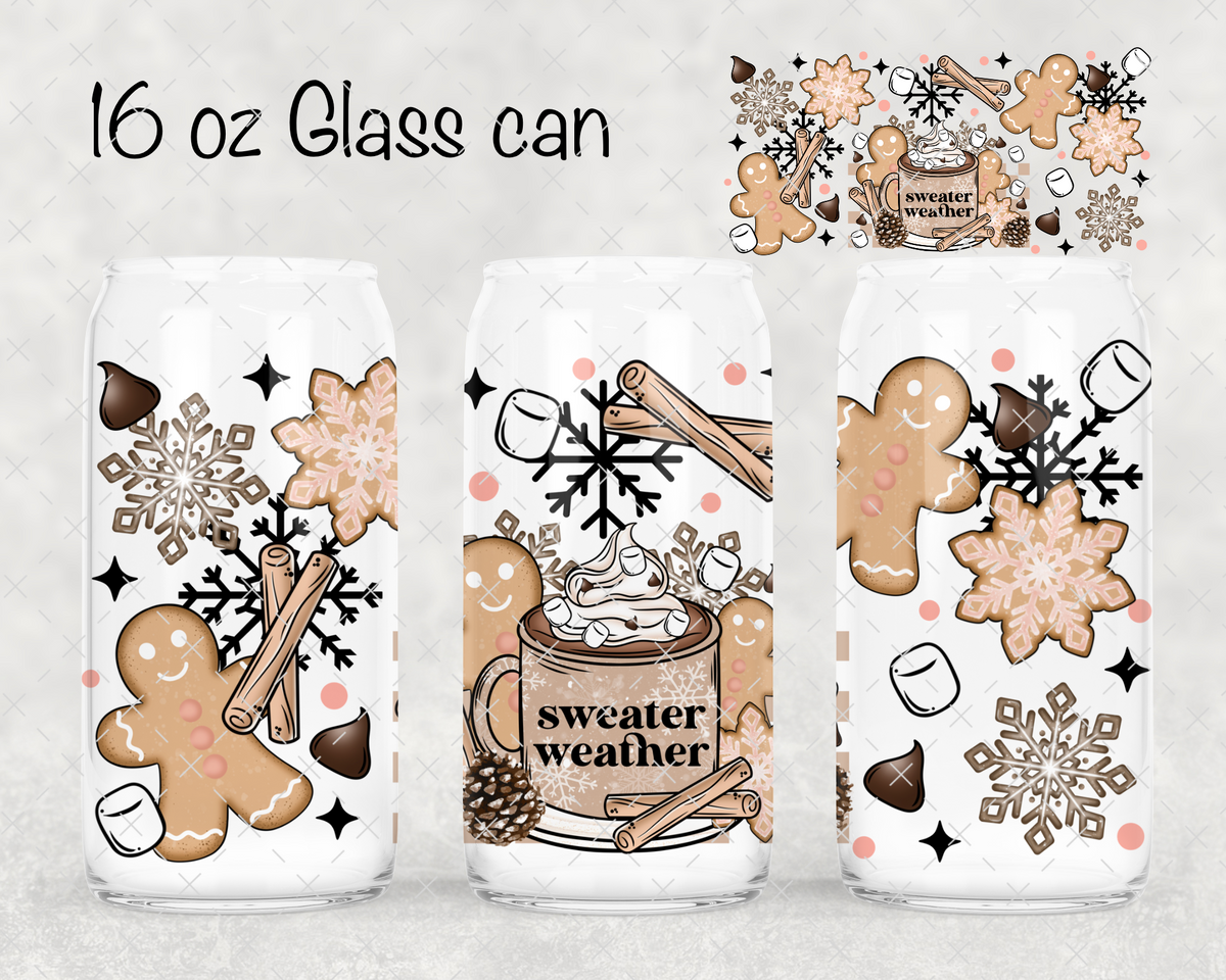 Sweater Weather Gingerbread UV Cup Wrap