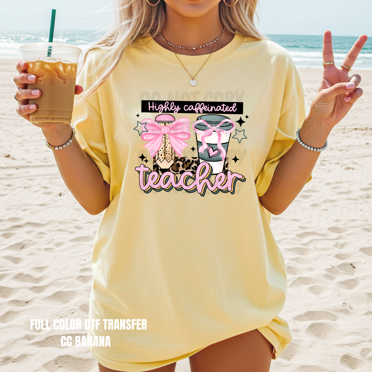 Caffeinated Teacher-DTF TRANSFER