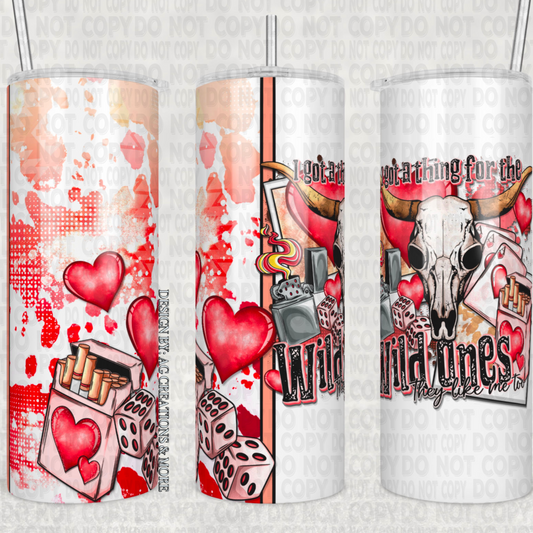 Valentine wild ones sublimation transfer