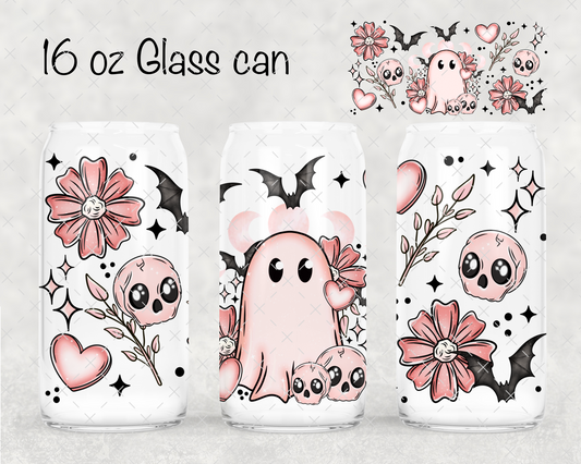 Valentine's Ghostie UV Cup Wrap