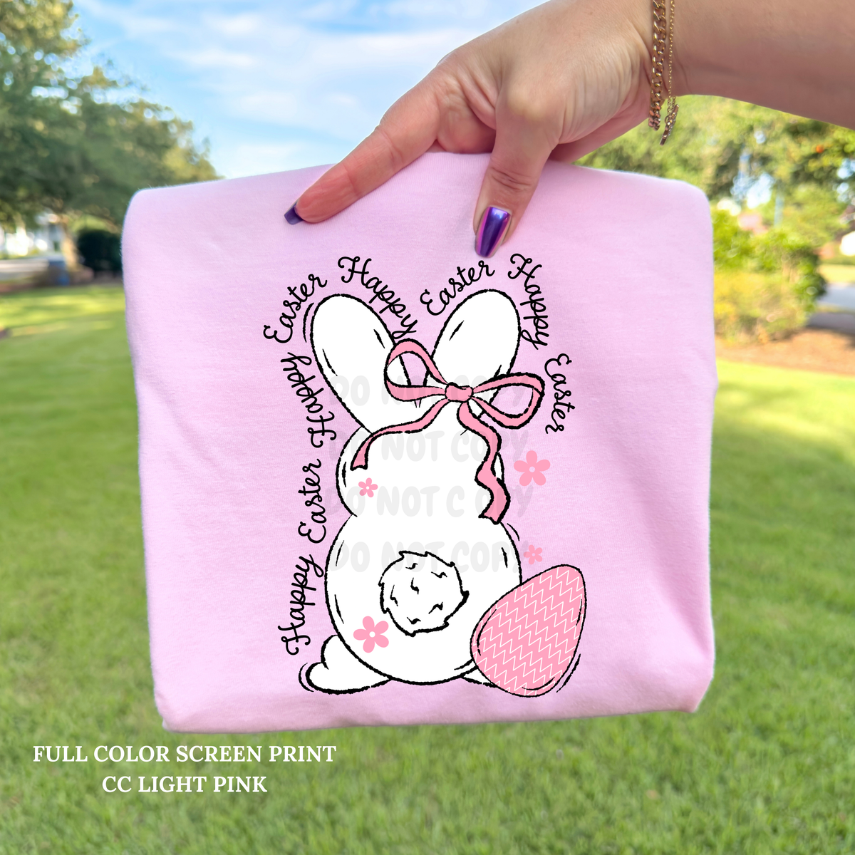 White Bunny Easter -Clear Film