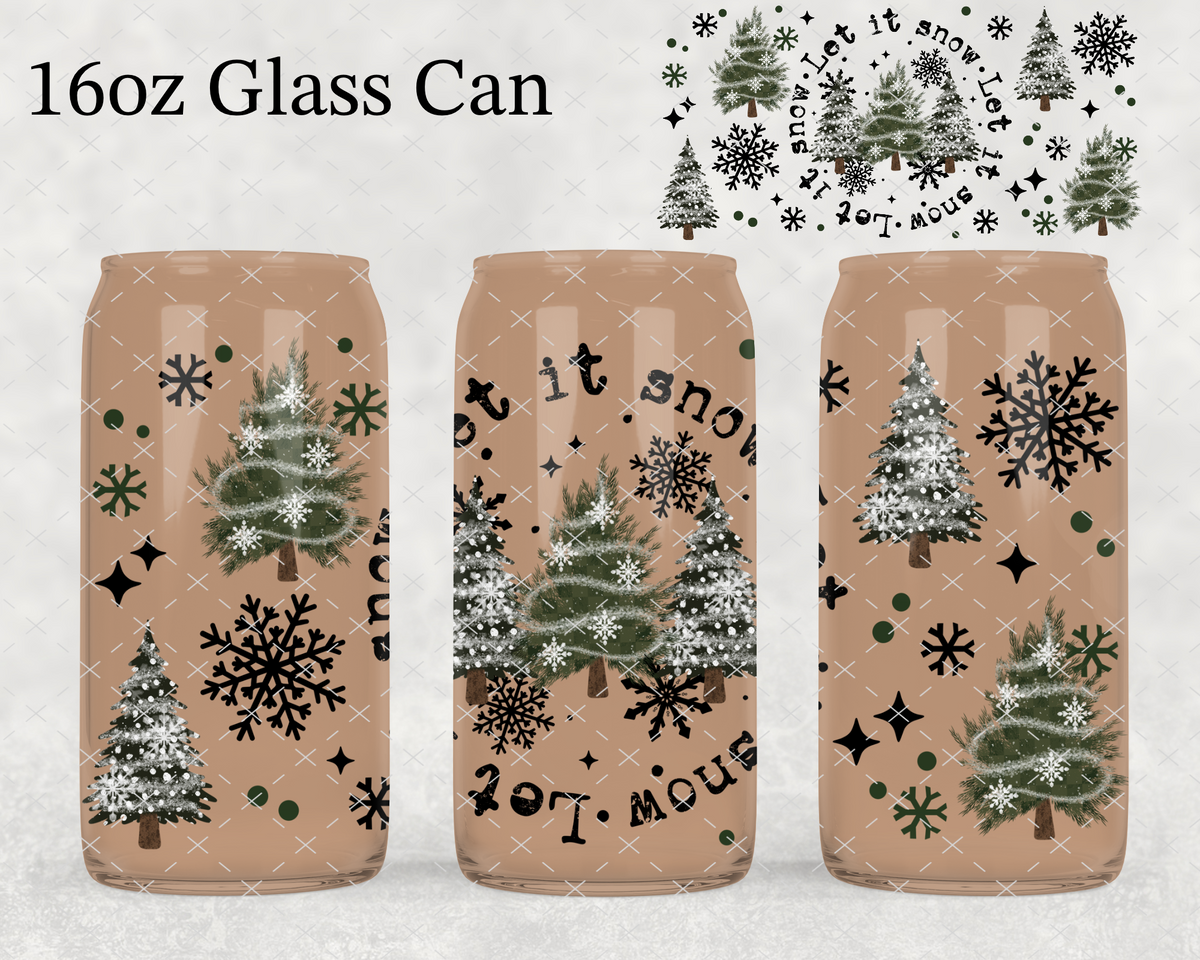 Winter Trees Let It Snow UV Cup Wrap