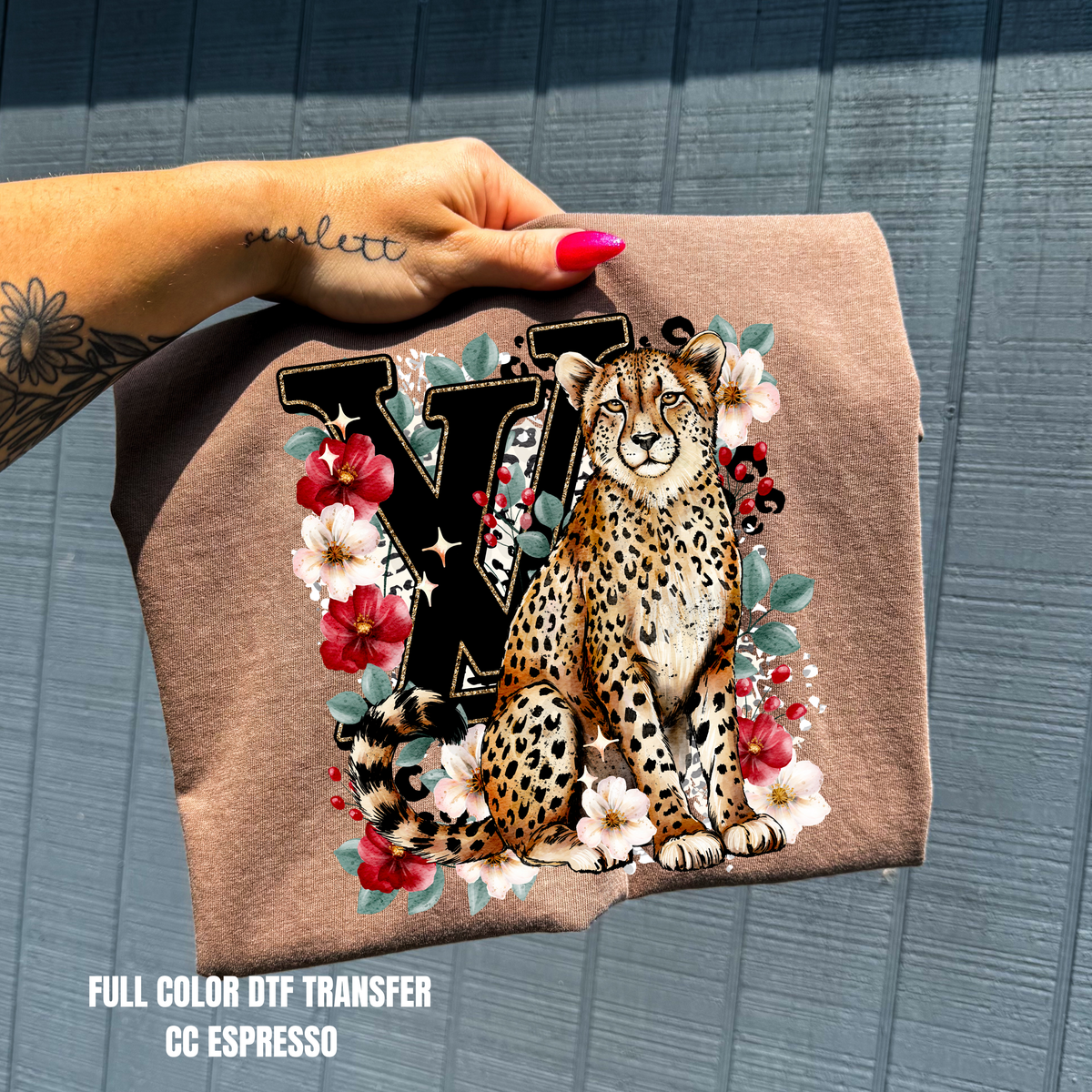 Designer Leopard-DTF TRANSFER