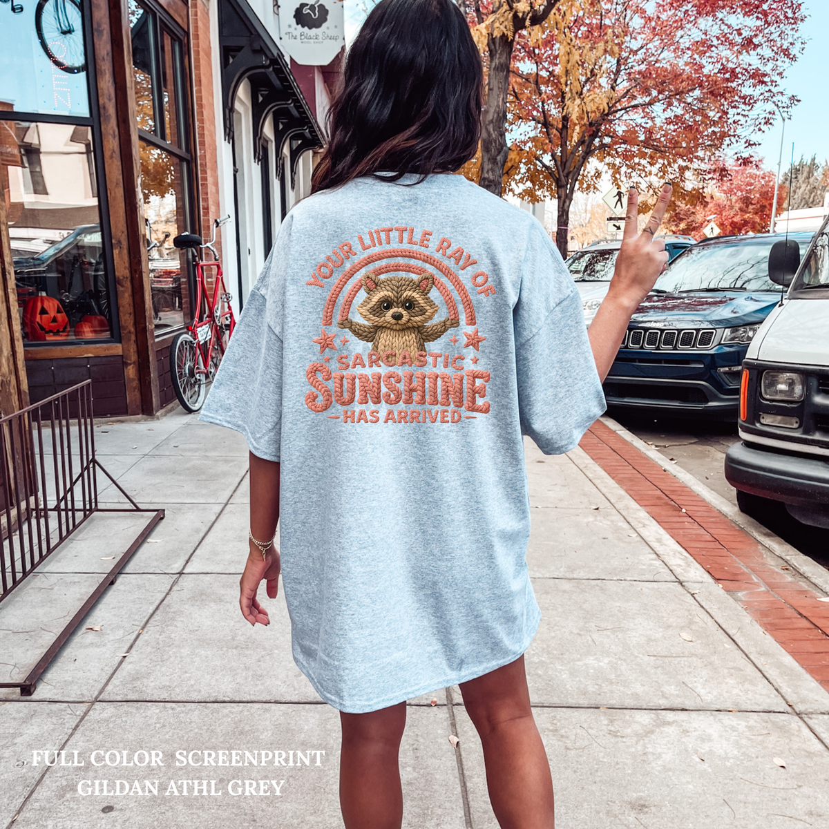 Sarcastic Sunshine Raccoon -Clear Film