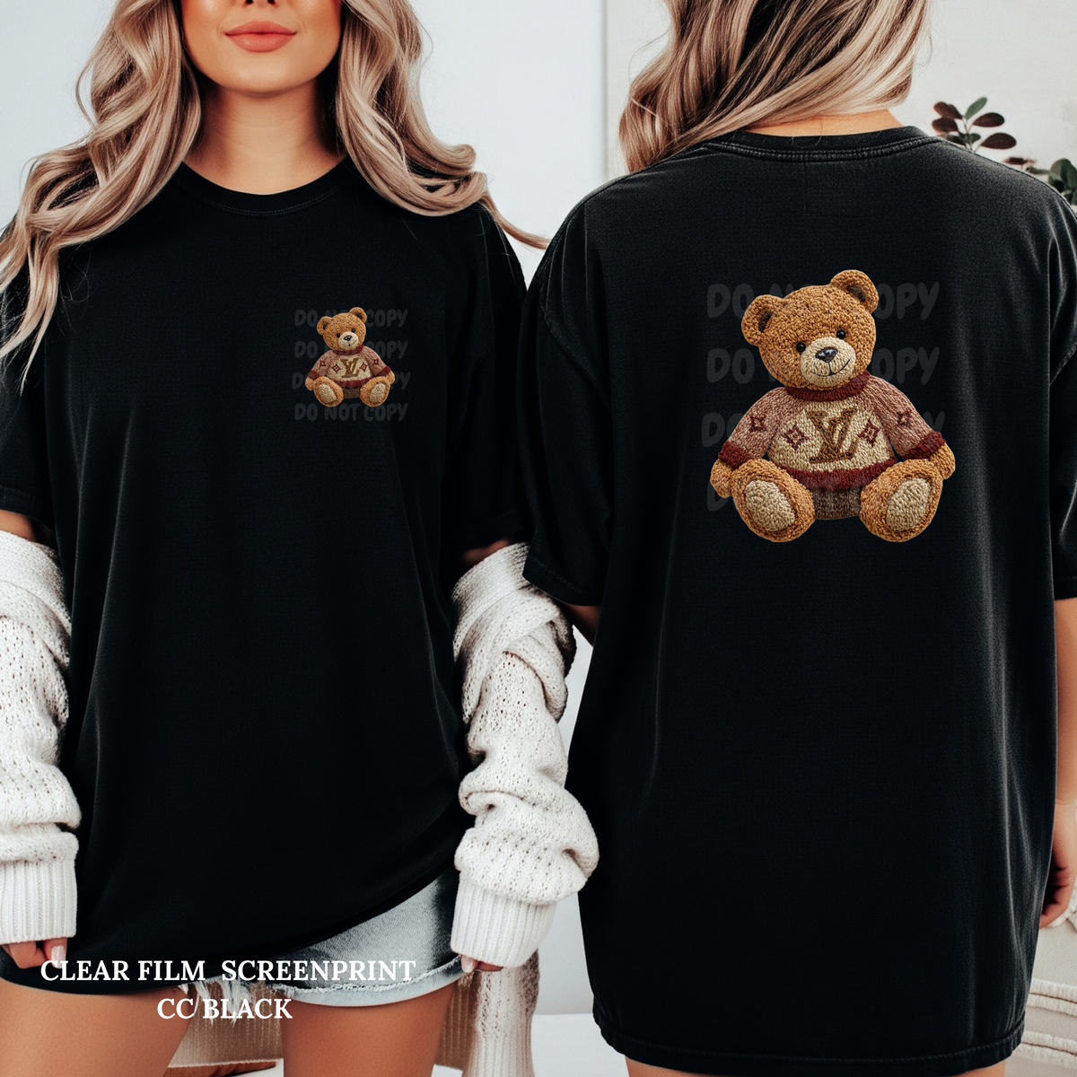 L Bear w/ Pocket-Clear Film