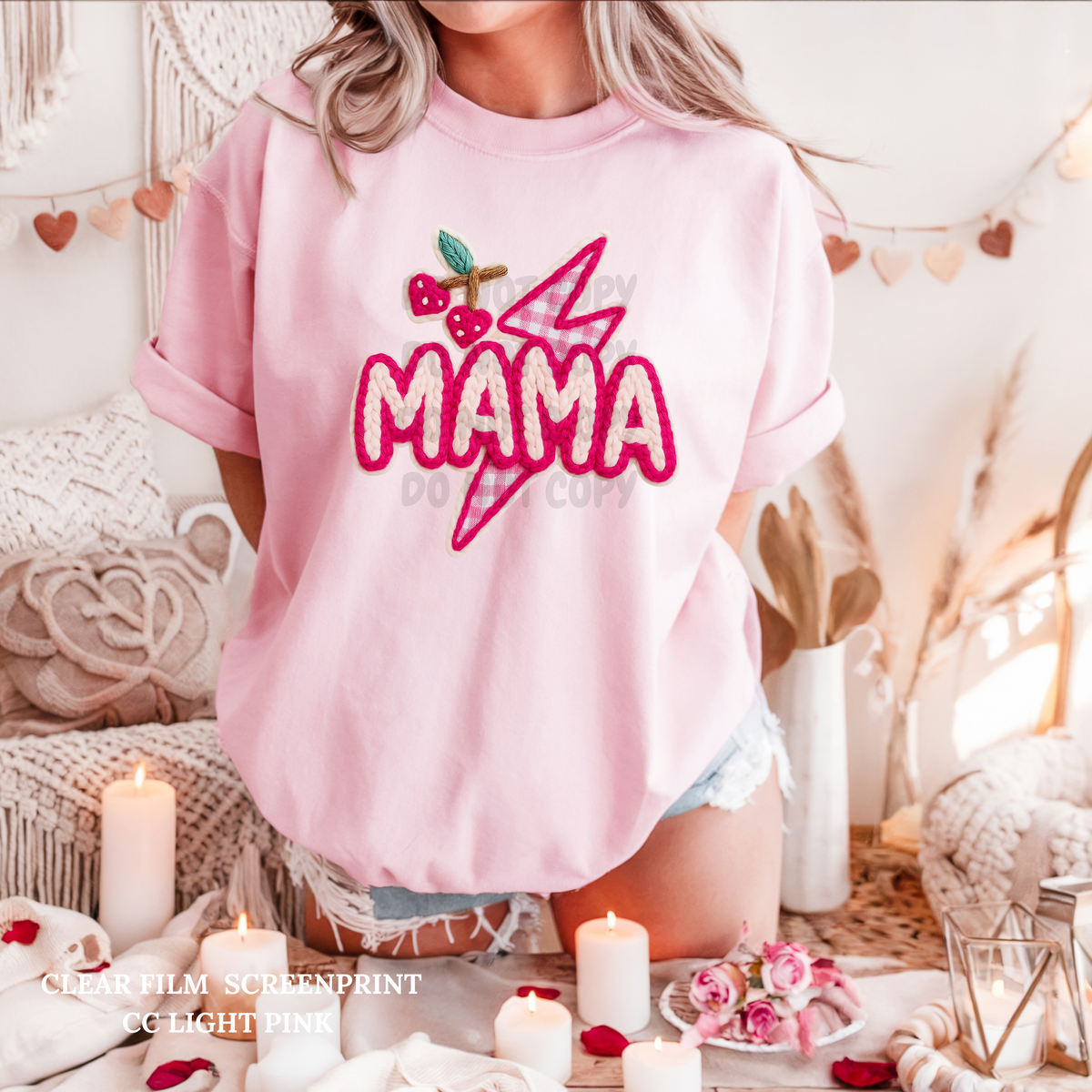 Pink Cherry Mama Bolt-Clear Film