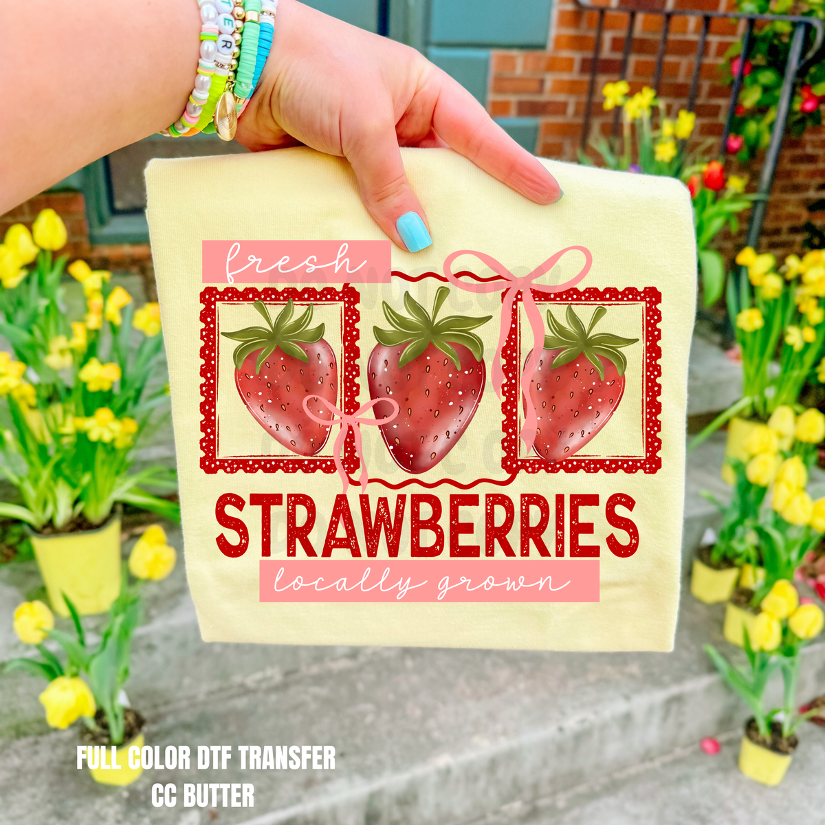 Fresh Strawberries-DTF TRANSFER