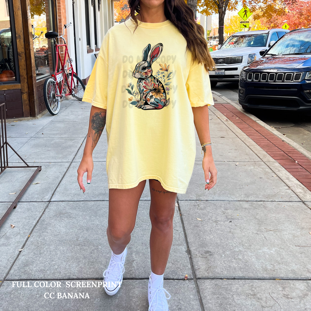 Floral Bunny-Clear Film