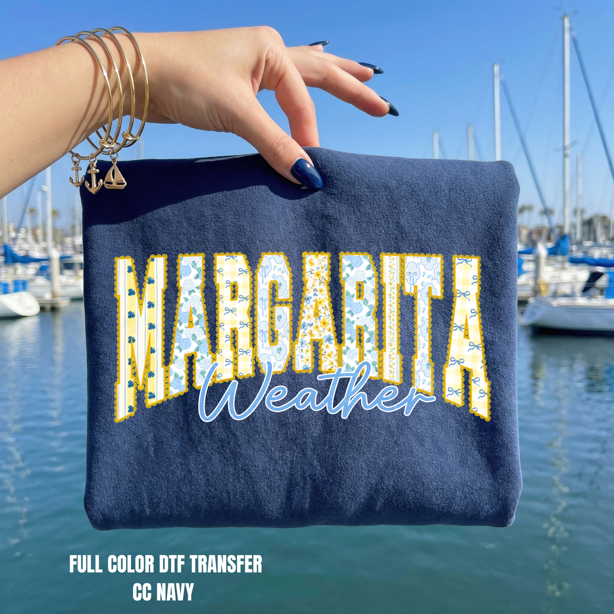 Floral Margarita Weather-DTF TRANSFER