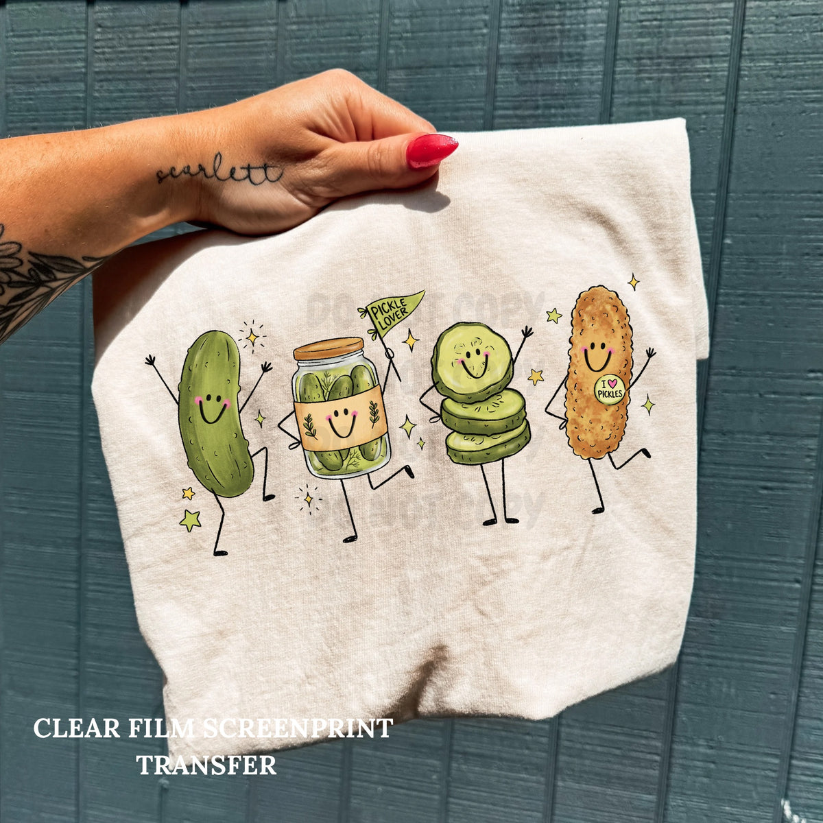 Pickle Friends-Clear Film Screen Print