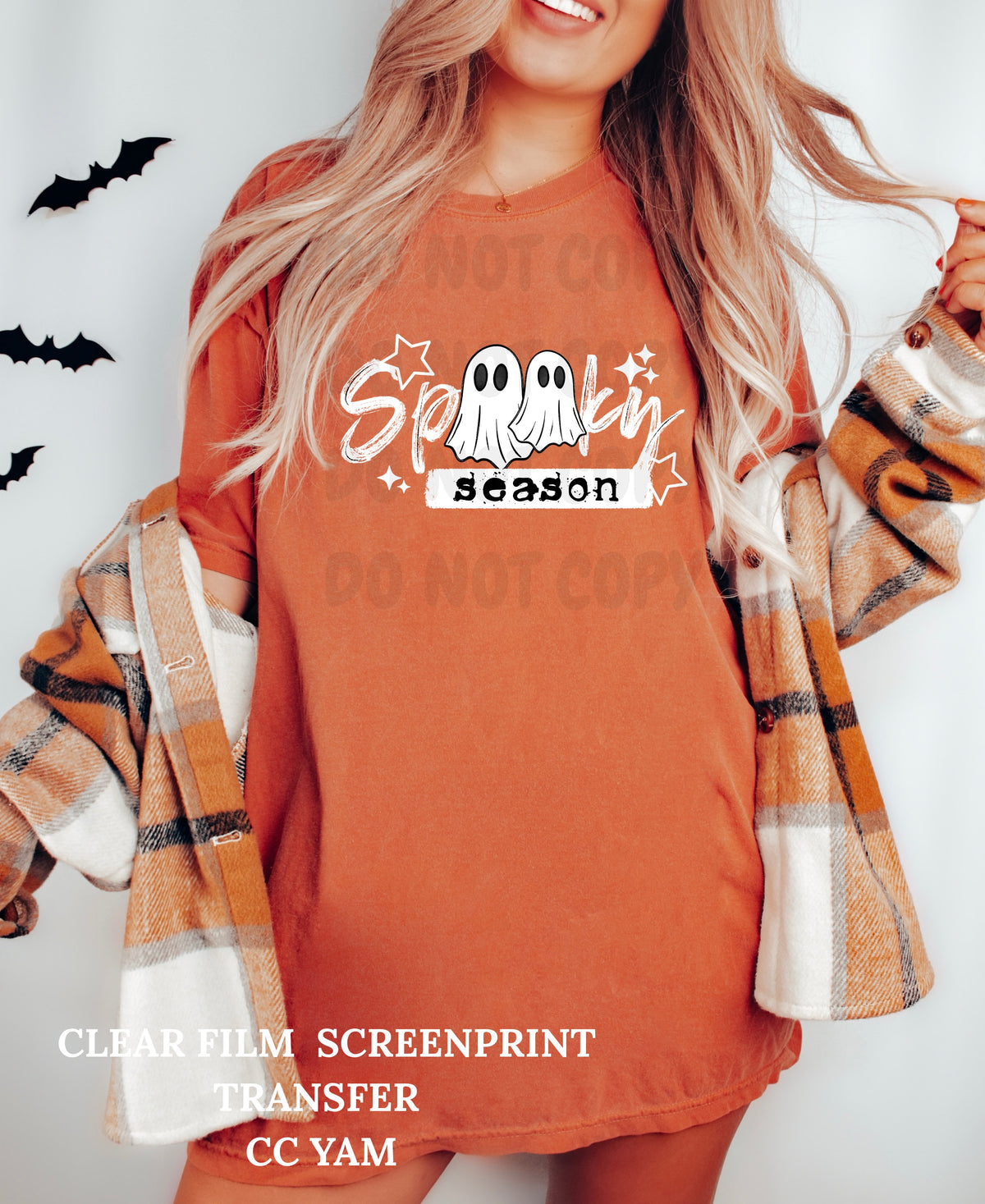 Spooky Season Ghosts-Clear Film Screen Print