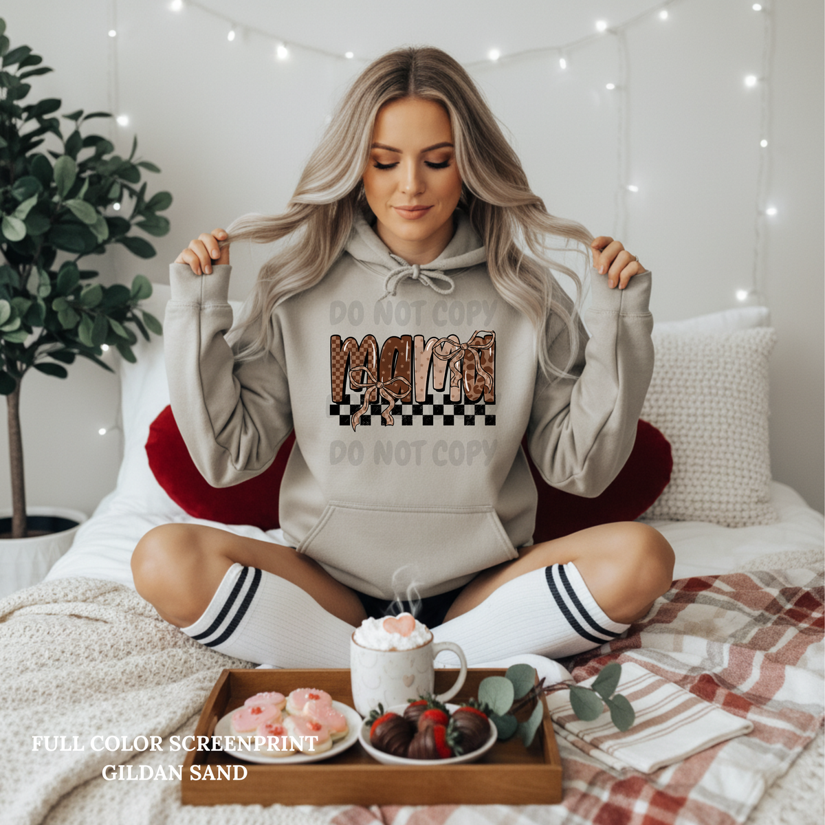 Brown Checker Mama-Clear Film