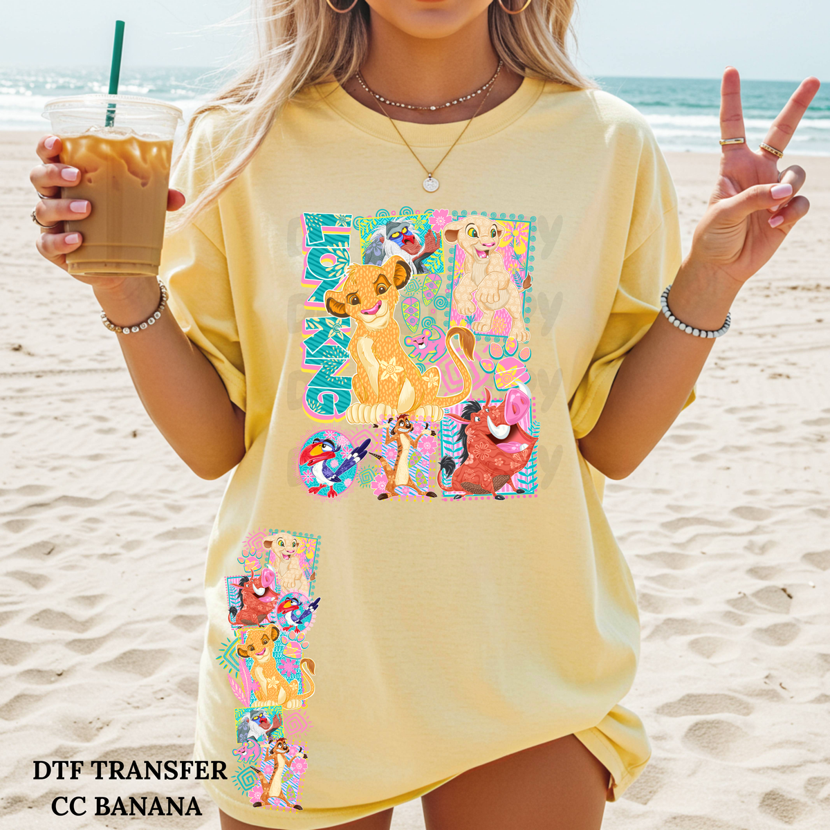 Lion & Friends w/ 1 Sleeve -DTF TRANSFER