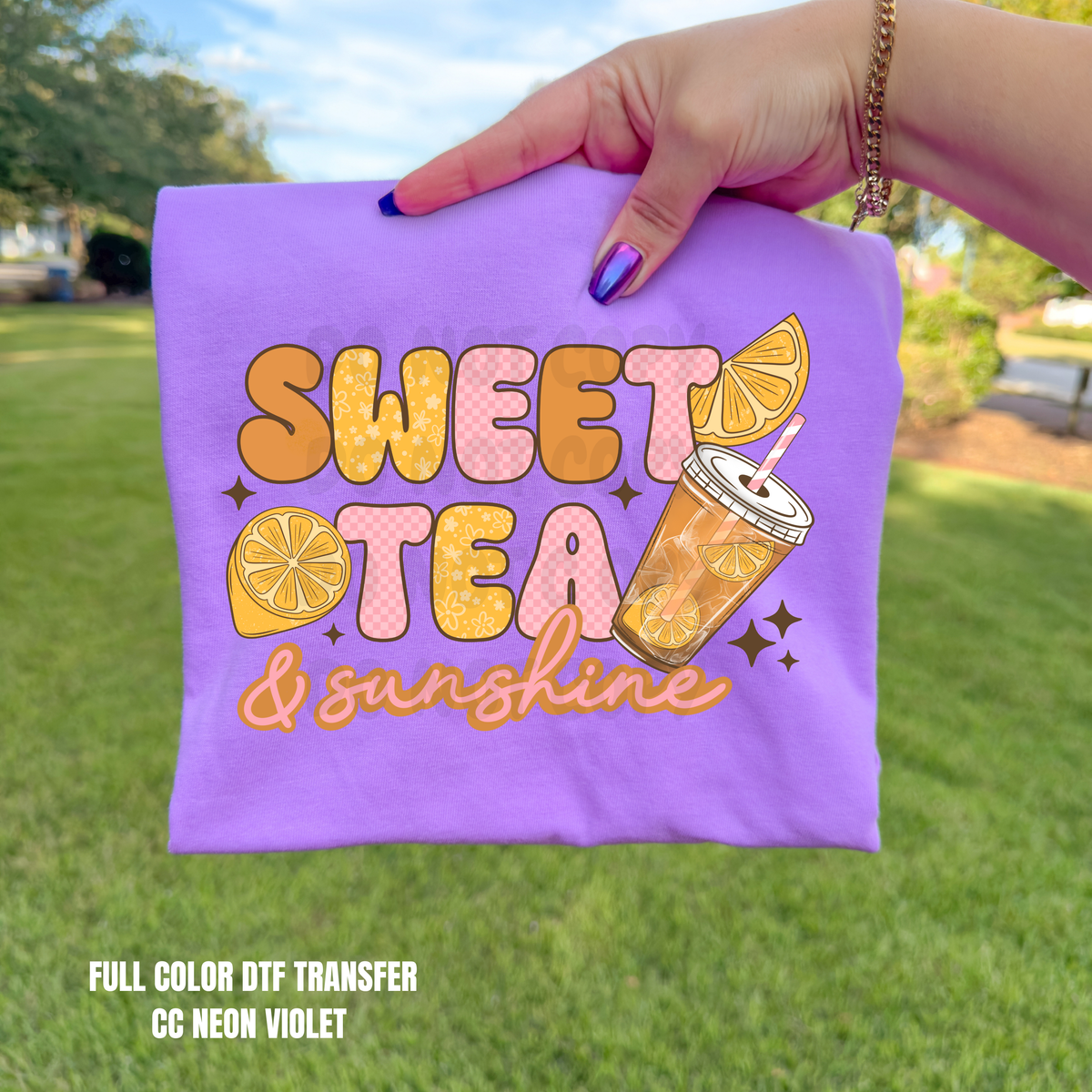 Sweet Tea & Sunshine-DTF TRANSFER