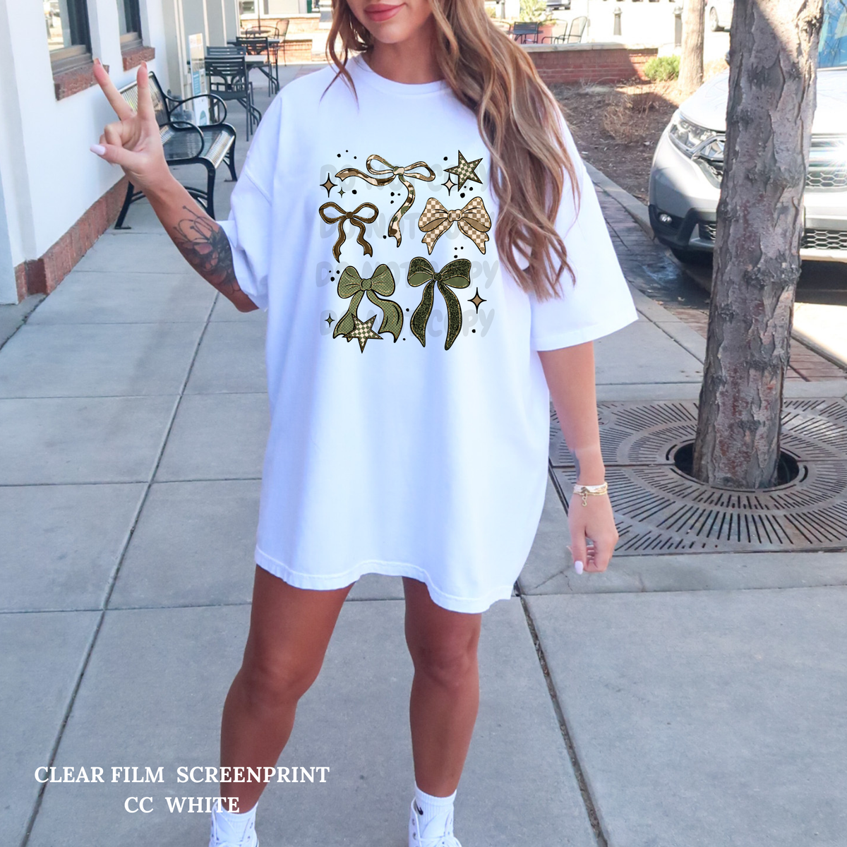 Camo Bows -Clear Film