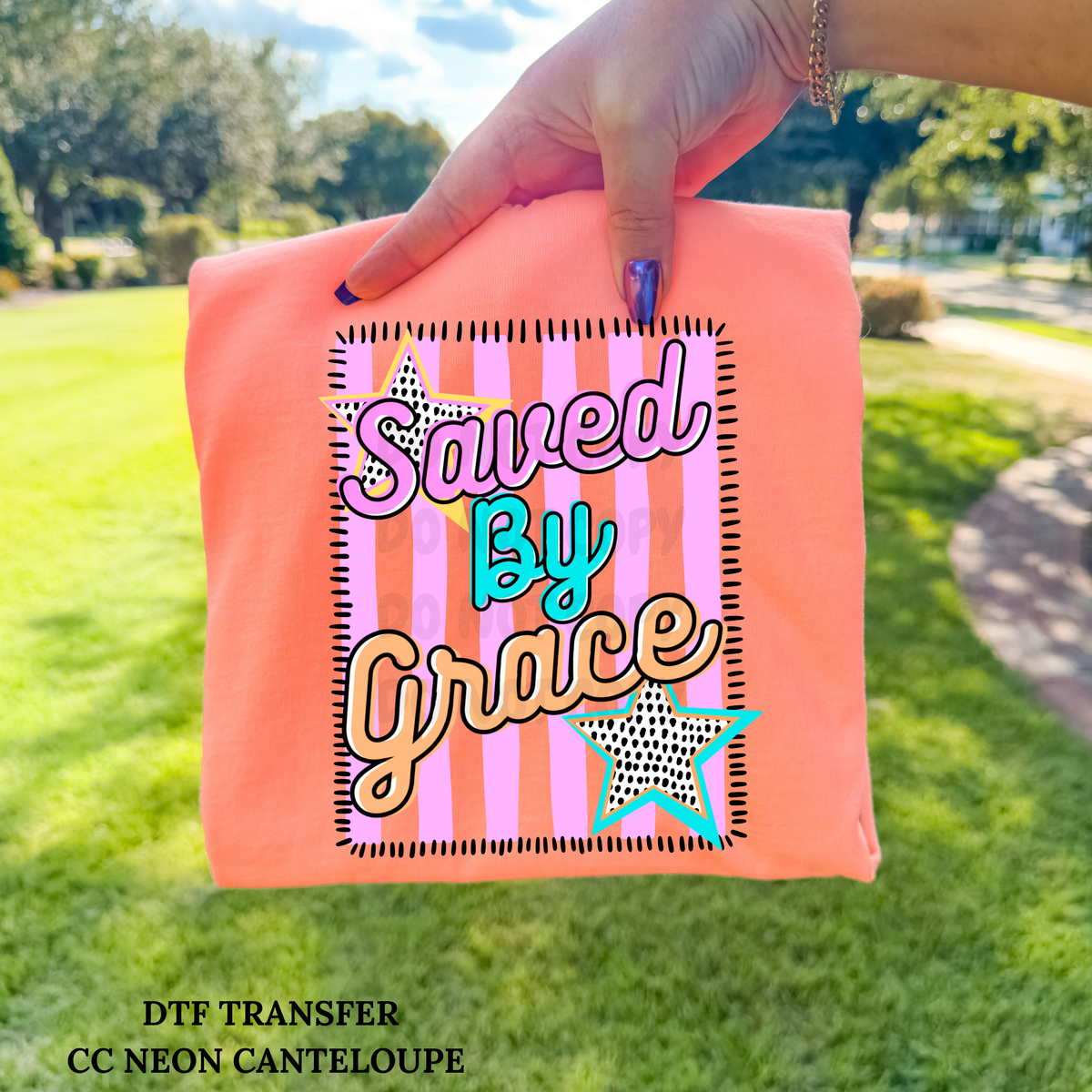 Saved By Grace-DTF TRANSFER