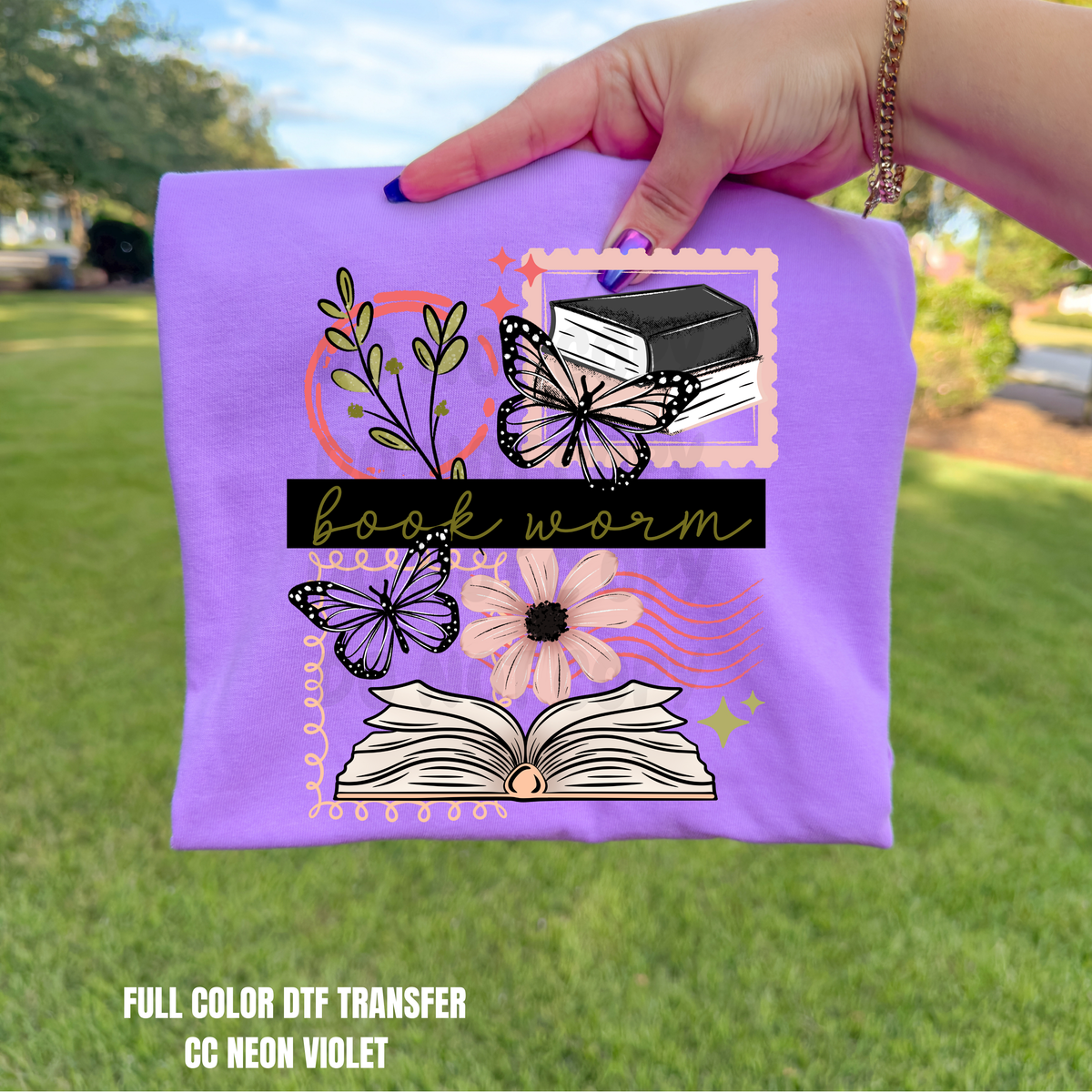 Bookworm-DTF TRANSFER