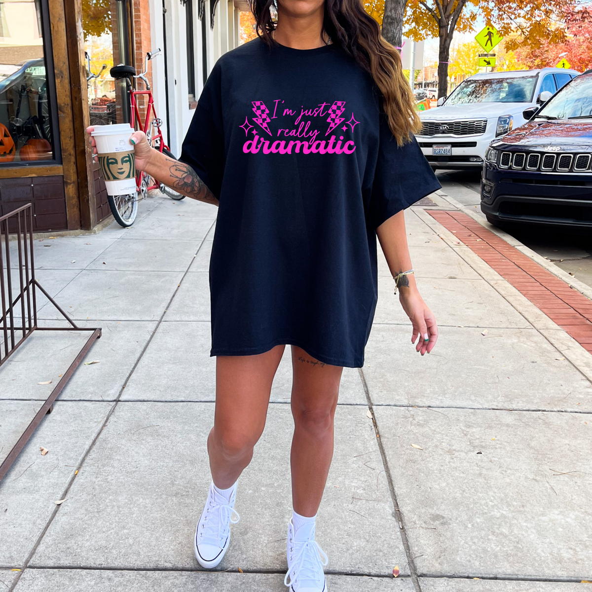 Really Dramatic Single Color * HOT PINK INK* Single Color Screen Print Transfer