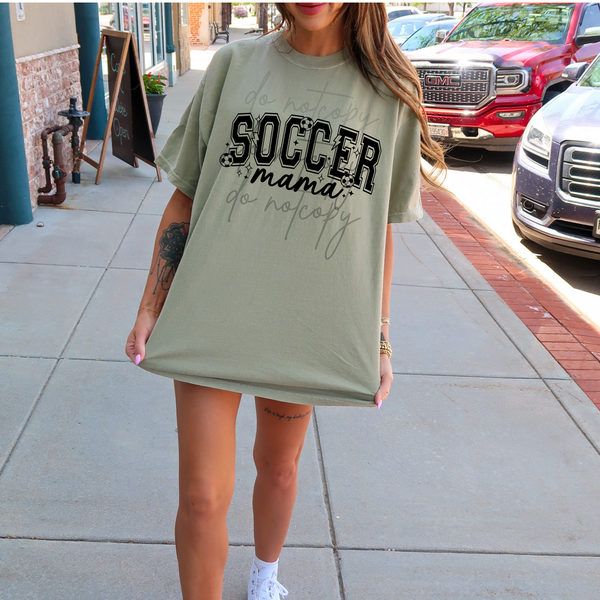 Soccer Mama Single Color  *BLACK INK* Single Color Screen Print Transfer