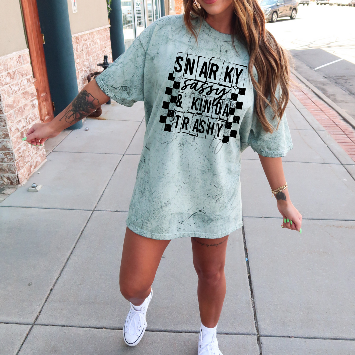 Snarky Sassy Single Color  *BLACK INK* Single Color Screen Print Transfer