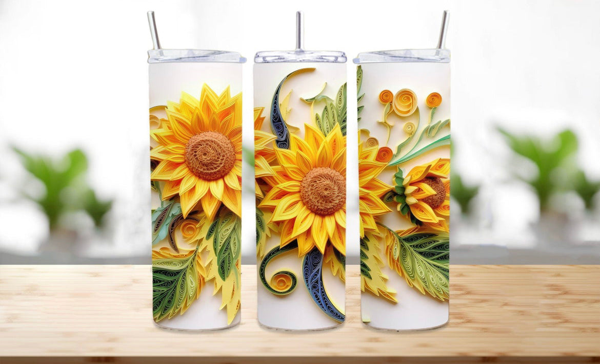 Sunflower 3D sublimation print