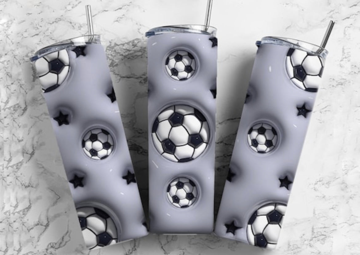 Soccer 3D bubble puff sublimation print