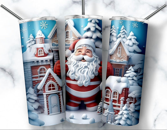 3D Santa sublimation transfer