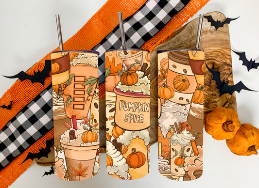 Pumpkin spice sublimation transfer