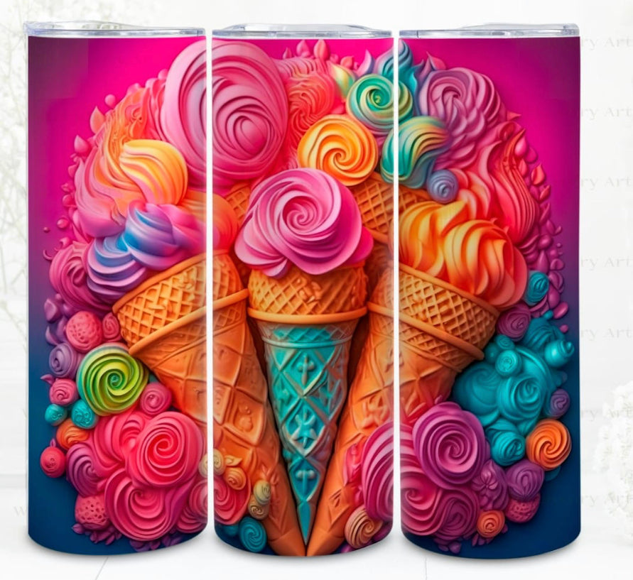 3D icecream sublimation transfer