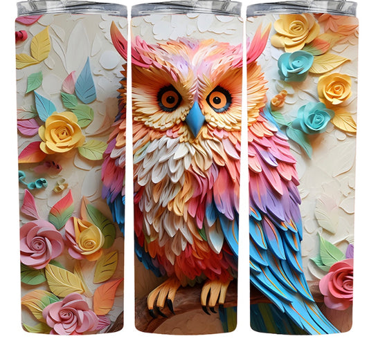 3D owl sublimation transfer