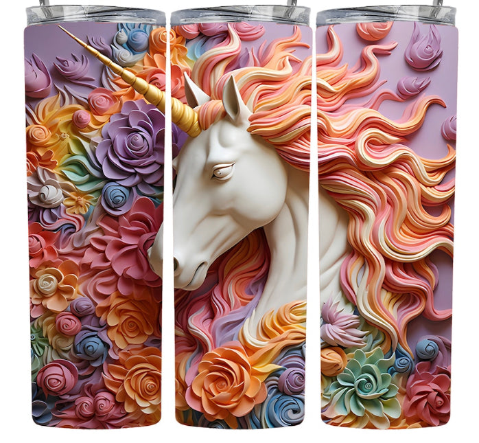 3D unicorn sublimation transfer