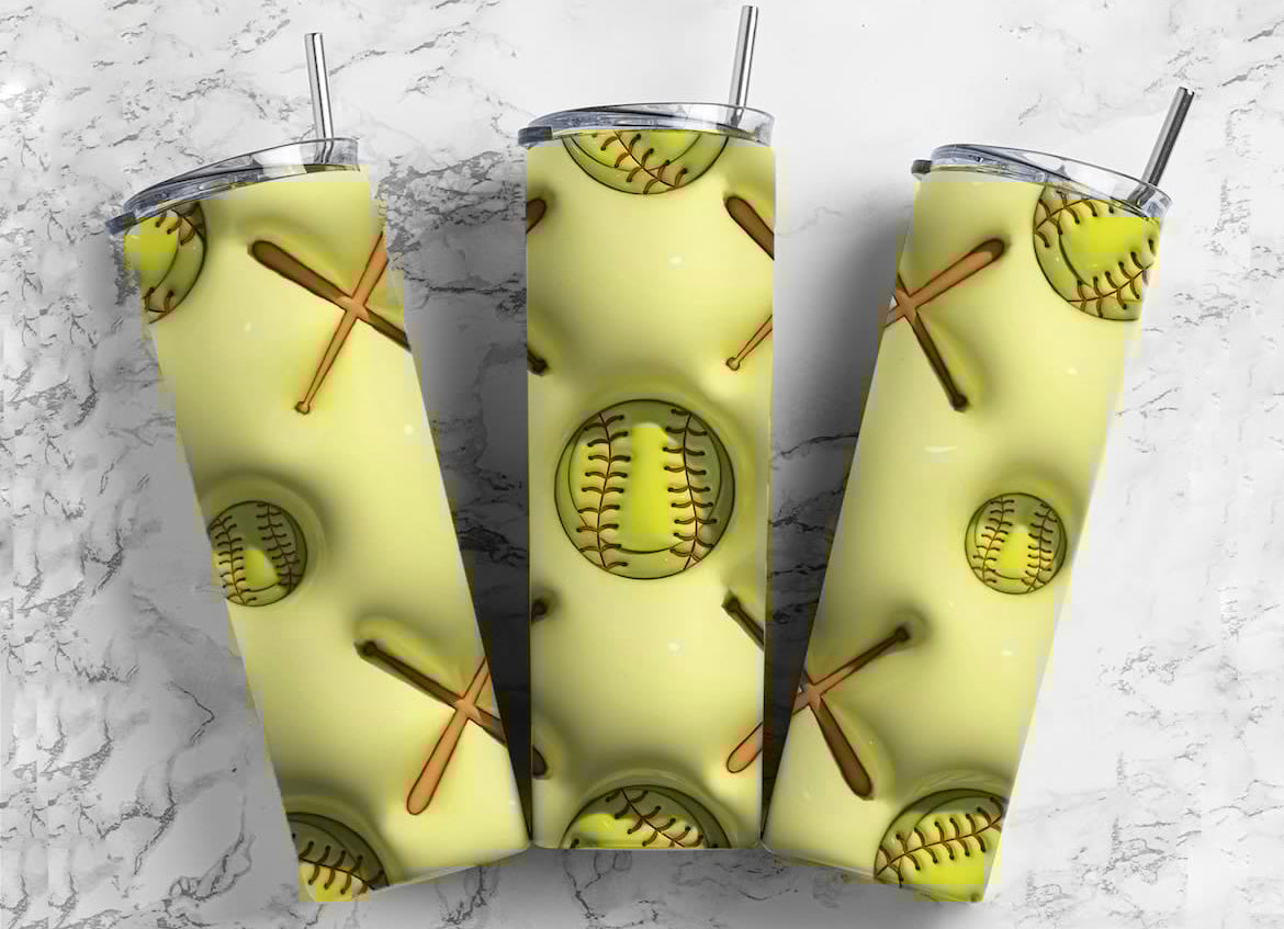 3D softball sublimation print