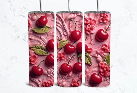 3D cherry puff sublimation print