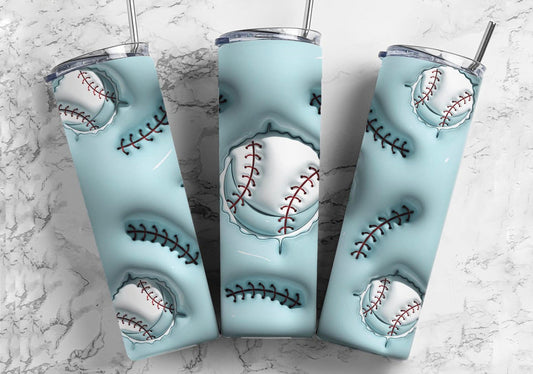 3D bubble puff baseball sublimation print