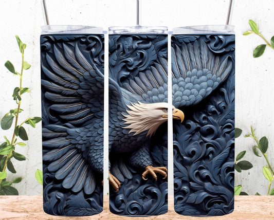 3D eagle sublimation print